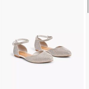 Lane Bryant Dream Cloud pointed Rhinestone Flats Size 10WW